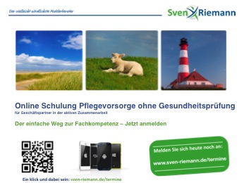 Sven Riemann und die Pflegevorsorge