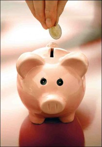 Sparschwein Früher in Rente